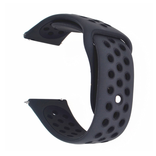 Samsung Galaxy Watch Active two-tone silicone watch band - All Black