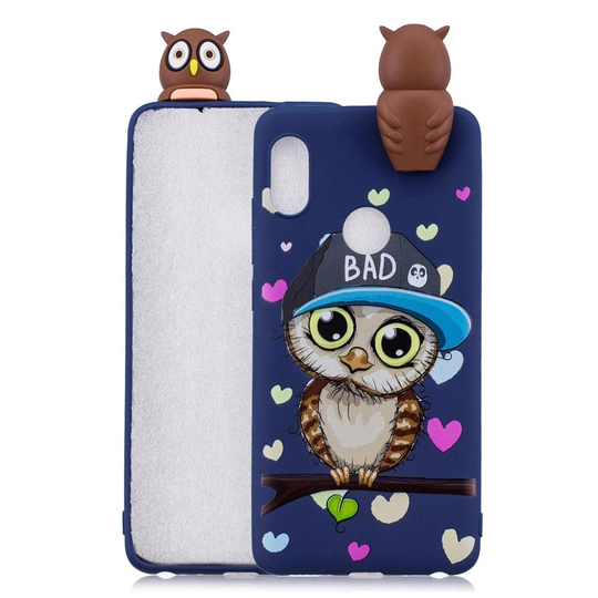 Cute 3D Xiaomi Mi A2 kuoret - Poika Pöllö