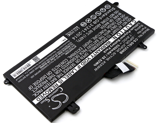 DELL Latitude 12 5285 akku 5200 mAh - musta