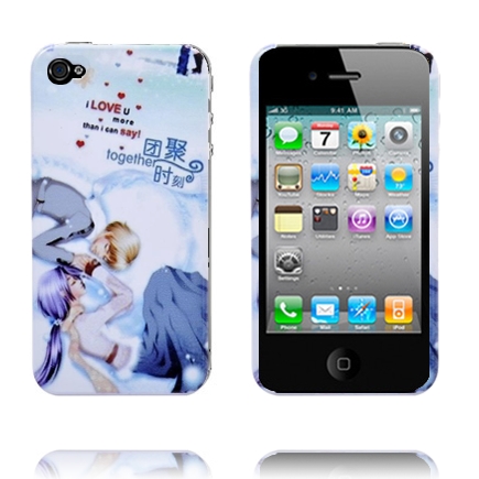 Chinese Cartoon (Yhdessä) iPhone 4 Suojakuori