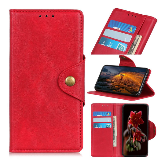 Alpha Xiaomi Redmi Note 8 Pro flip kotelot - Punainen