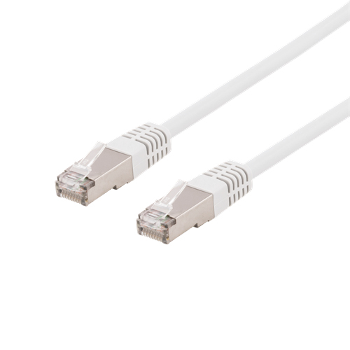 Laitekaapeli, U/FTP Cat6a, 0,3 M, 500 MHz, Delta-sertifioitu, LSZH, Valkoinen