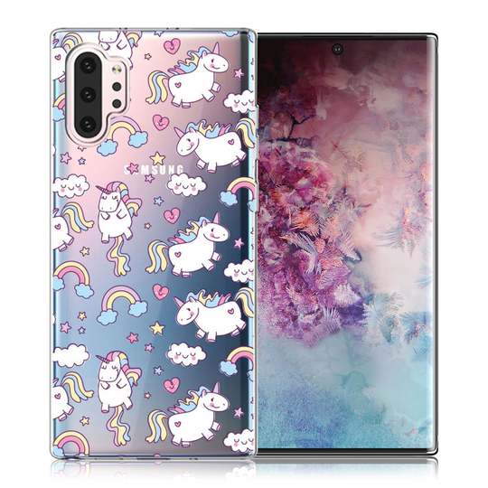 Deco Samsung Galaxy Note 10 Pro kuoret - Yksisarvinen ja sateenkaari