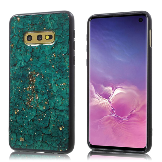 Samsung Galaxy S10e epoksi lakattu suojakotelo - Vihreä