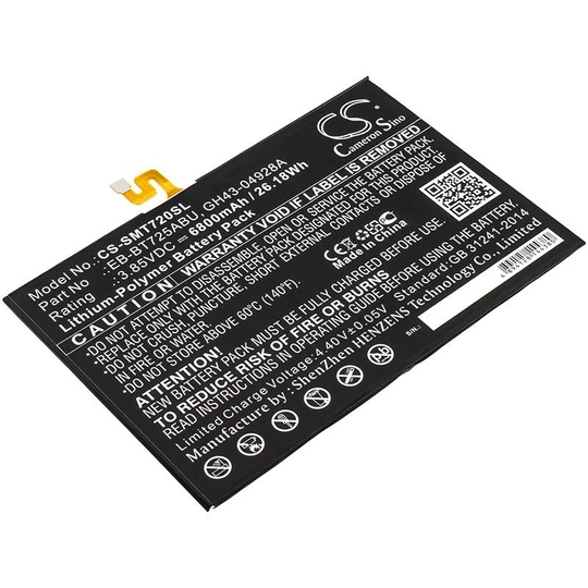 Samsung Galaxy Tab S5e Galaxy Tab S5e 10.5 Galaxy Tab S5e 10.5 2019 akku 6800mAh