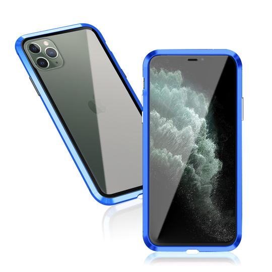 Luphie Sword iPhone 11 Pro Max Alu-Bumper + Glass - Blue