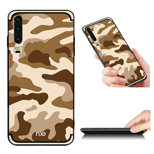 NXE Huawei P30 camo-kuvioinen suojakotelo - Khaki