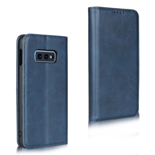 Samsung Galaxy S10e auto-absorbed leather case - Blue