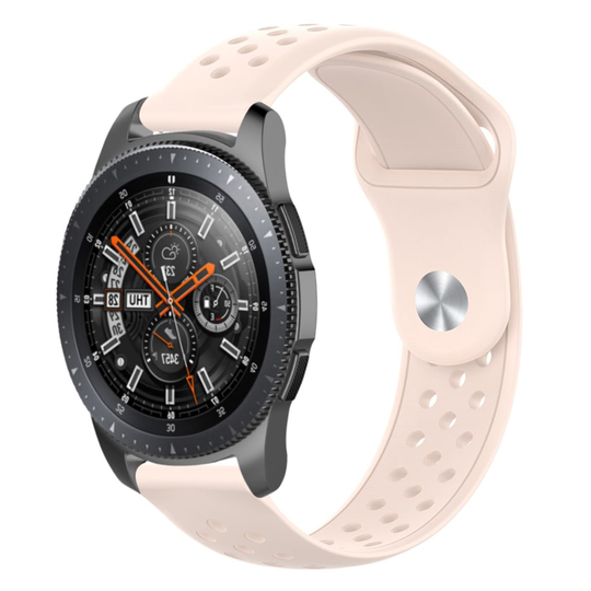 22mm Samsung Galaxy Watch (46mm) silicone watch band - Light Pink