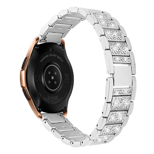Samsung Galaxy Watch (42mm) rhinestone décor watch band - Silver