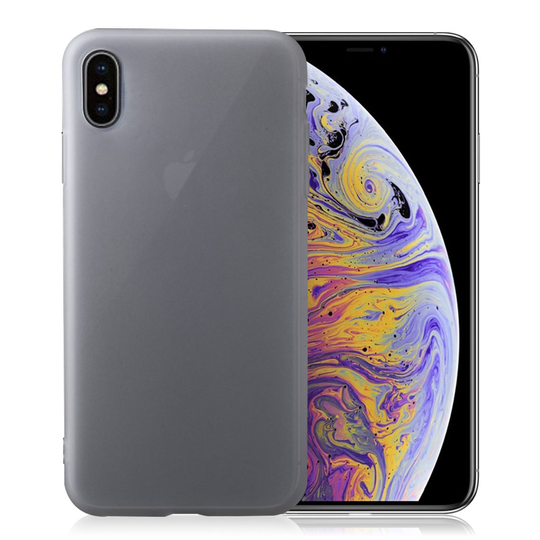 iPhone Xs Max Matta Pintainen Sormenjälki Hylkivä Pehmeä Muovinen Takasuoja Kuori - Valkoinen