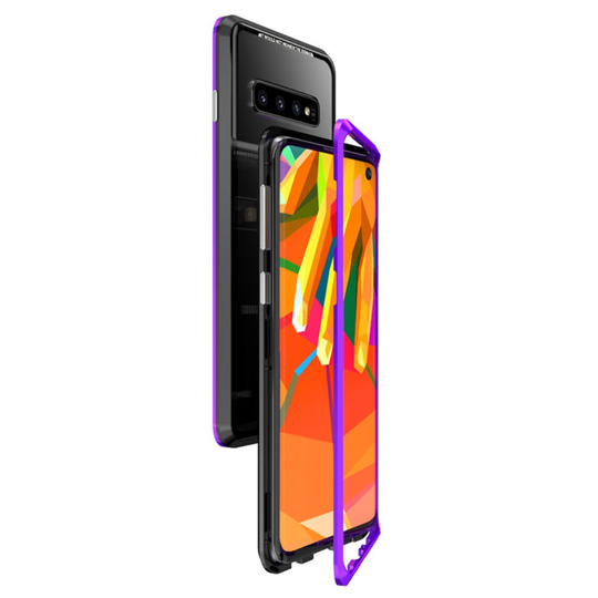 LUPHIE Samsung Galaxy S10 metal frame case - Black / Purple