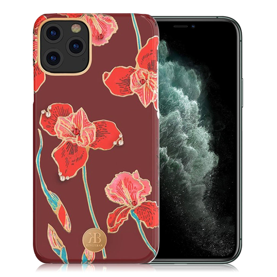 Kingxbar iPhone 11 Pro Max Blossom Swarovski Case - Kapok