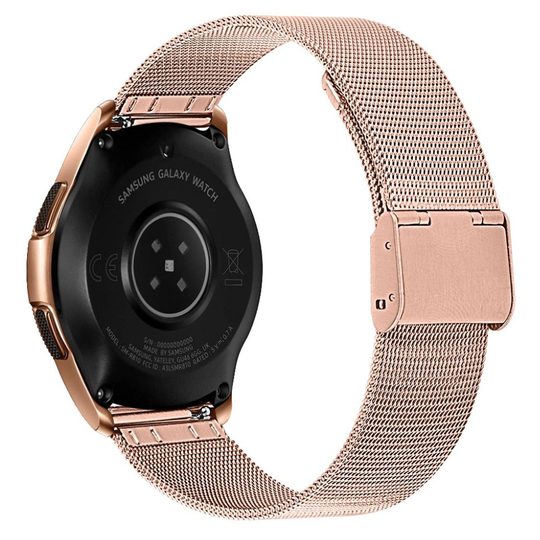 Samsung Galaxy Watch (42mm) milanese stainless steel watch band - Rose Gold