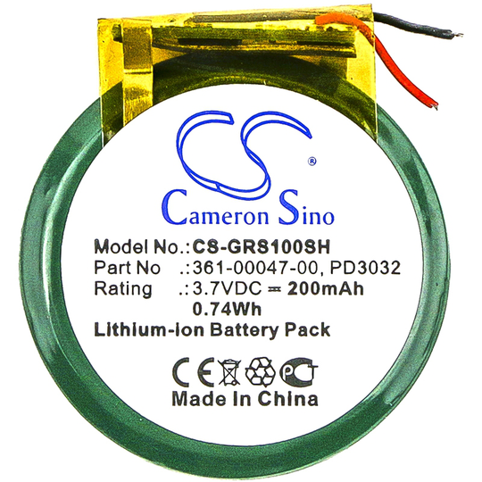 GARMIN Forerunner S1 Forerunner S1W Forerunner 110 Forerunner 210 Forerunner 210W Approach S1 Akku 200 mAh