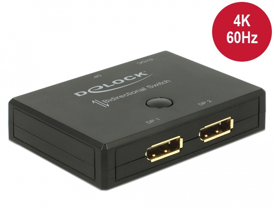 DisplayPort 2 - 1 Switch Bidirectional 4K 60 Hz