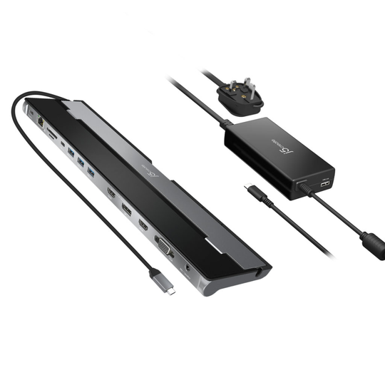 USB-C® Triple Display Docking Station With 100W PD Adapter - EU