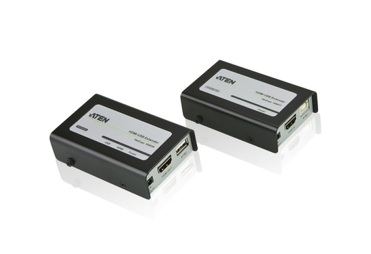 HDMI Ja USB-jatke Ethernet Kaapeliin, 3D, 1080p Jopa 60m, HDCP, Musta