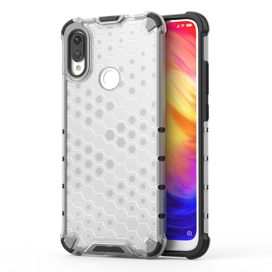 Bofink Honeycomb Xiaomi Redmi Note 7 kuoret - Valkoinen