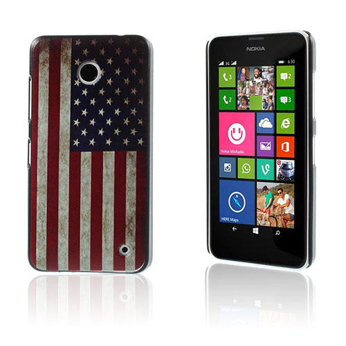 Persson Nokia Lumia 630/635 Kuori - Vanhanaikainen Amerikan Lippu