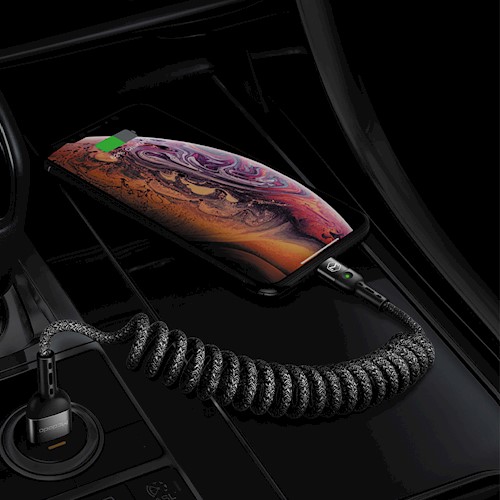 Mcdodo Omega CA-6410 Lightning USB latauskaapeli autoon 1 8m 2A - Harmaa