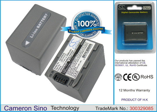 Sony NP-FP91D akku - 2300 mAh