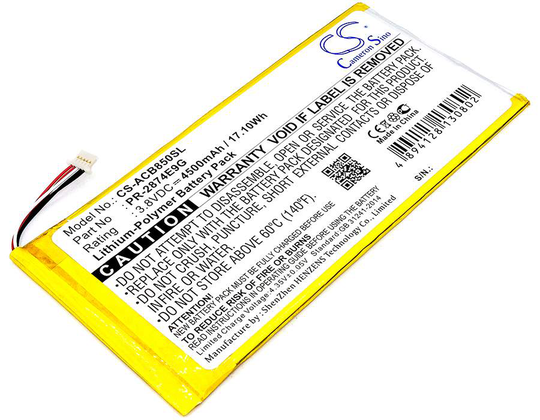 Acer A6001 B1-850-K35X Iconia One 8 B1-850 akku 4500mAh