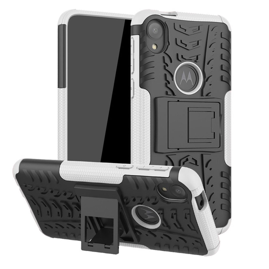 Offroad Motorola Moto E6 kuoret - Valkoinen
