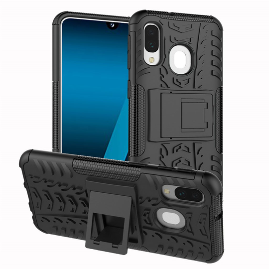 Samsung Galaxy A40 tyre hybrid case - Black