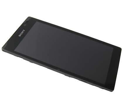 Etupaneeli kosketuspaneelilla and LCD Näyttö Sony C2304/ C2305 Xperia C - musta (Alkuperäinen)