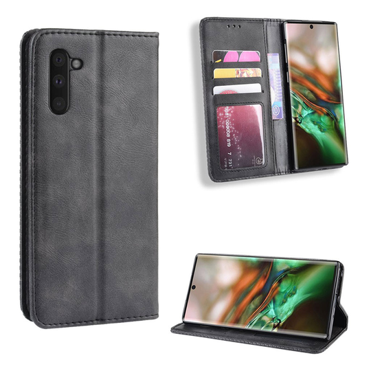 Bofink Vintage Samsung Galaxy Note 10 kotelot - Musta