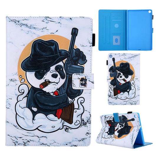 Samsung Galaxy Tab A 10.1 (2019) pattern leather case - Panda