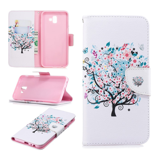 Wonderland Samsung Galaxy J6 Plus (2018) kotelot - Kukkainen Puu