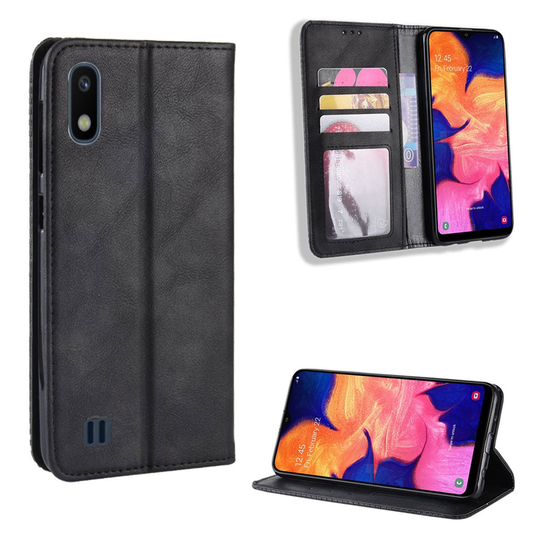 Bofink Vintage Samsung Galaxy A10 kotelot - Musta