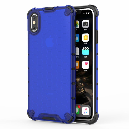 Bofink Honeycomb iPhone Xs Max kuoret - Sininen