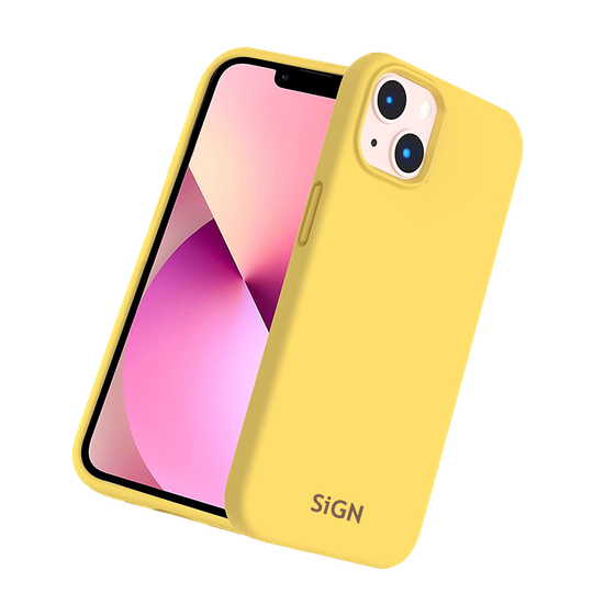 Liquid Silicone Case For IPhone 14 Plus - Yellow