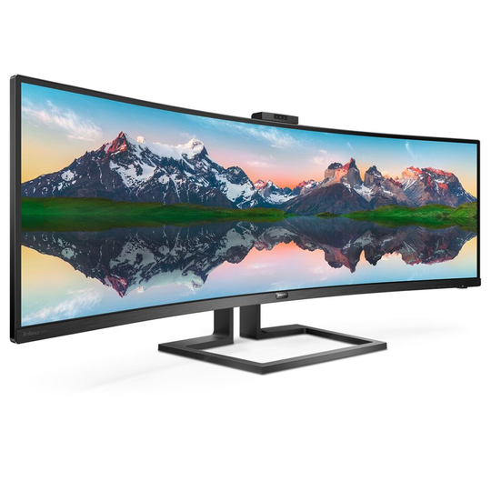PHILIPS 499P9H 49" DUAL QHD VA CURVED HAS WEBCAM USB-C/DP/HDMI/RJ45 PD 65W