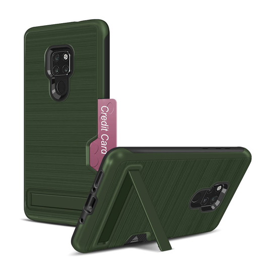 Huawei Mate 20 takatuki harjattu Suojakotelo - Armeijan Vihreä