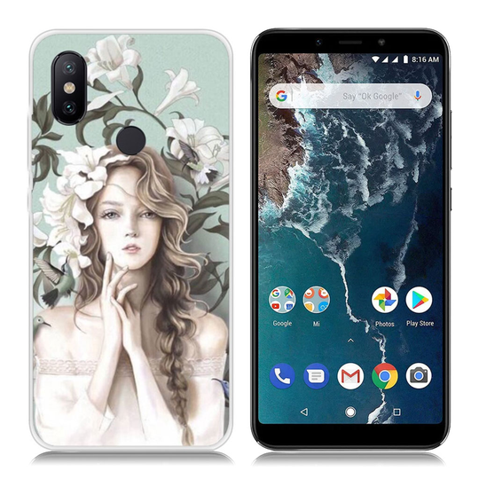 Xiaomi Mi A2 kuviollinen suojakotelo - Kaunis Tyttö