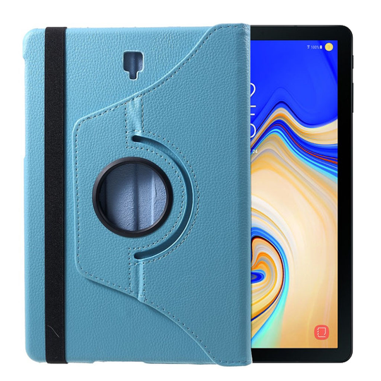 Samsung Galaxy Tab S4 liitsihedelmä jyvä pintainen synteetti nahkainen tabletti suojakotelo - Vaalean Sininen