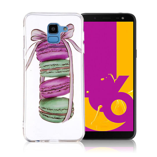 Samsung Galaxy J6 Kova TPU Kuviollinen Ohut Puhelimen Takasuoja Kuori - Keksit