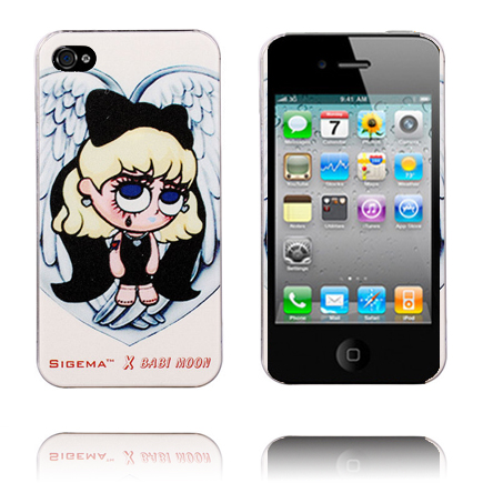 Cute Cartoon (Enkeli Tyttö) iPhone 4/4S Suojakuori