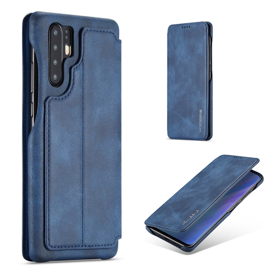 LC.IMEEKE Huawei P30 Pro retro nahkainen suojakotelo - Sininen