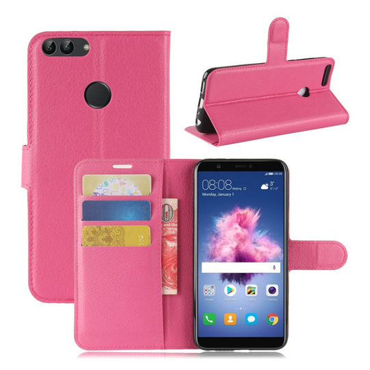 Huawei P Smart litsitekstuurinen suojakotelo - Pinkki