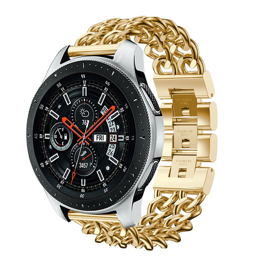 Samsung Galaxy Watch (46mm) cowboy ketjullinen vaihdettava ranneke ruostumattomasta teräksestä - Kulta