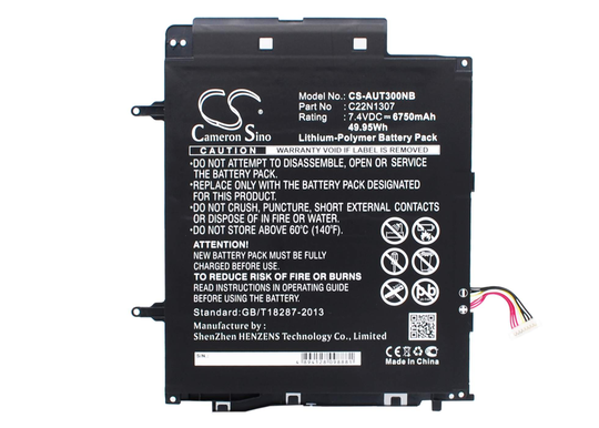 Asus T300CHI-F1-DB T300LA-13NB02W1M28011 T300LA-BB31T akku 6750 mAh