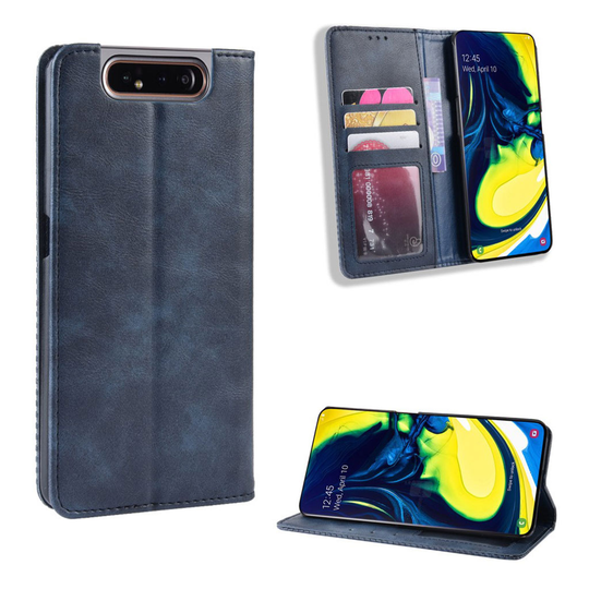 Bofink Vintage Samsung Galaxy A80 kotelot - Sininen
