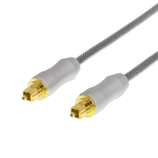High End Toslink Cable, Optinen Kaapeli Digitaaliselle äänelle, Toslink - Toslink, Kullatut Liitti