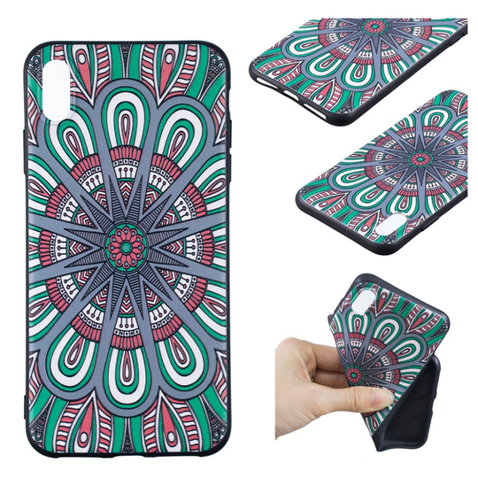 iPhone Xs Max Kohokuvioitu Pehmeä Joustava Muovinen Takasuoja Kuori - Abstrakti Kuvio