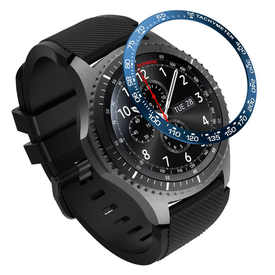 Samsung Gear S3 Frontier metal watch frame - Blue / White